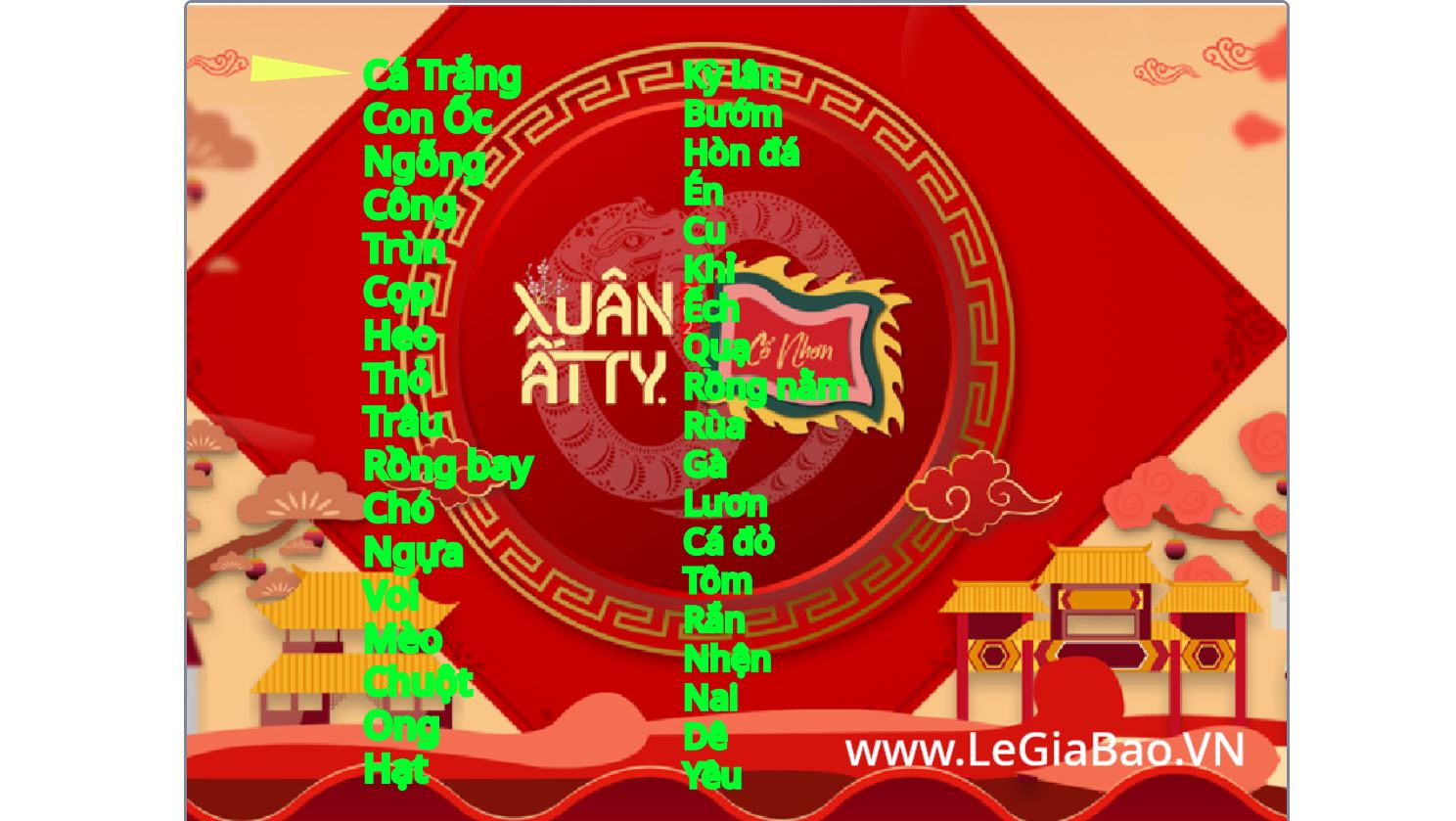 Game Xổ Cổ Nhơn (ngẫu nhiên)